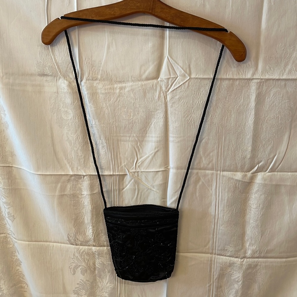 Black sequin bag